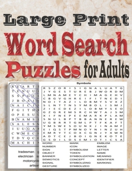 Paperback Large Print Word Search Puzzles for Adults: Word search book with a massive 100 themed puzzles to enjoy Book