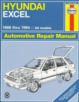 Paperback Hyundai Excel Automotive Repair Manual Book