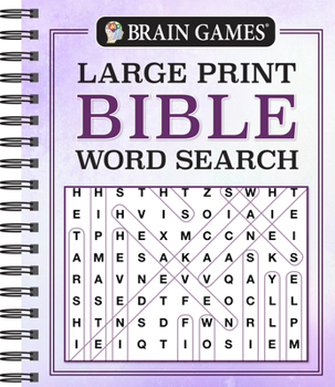 Spiral-bound Brain Games - Large Print Bible Word Search [Large Print] Book