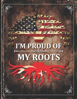 Im Proud of My Roots: Vintage Turkey and American Flag Personalized Gift for Coworker Friend  2020 Calendar Daily Weekly Monthly Planner Organizer
