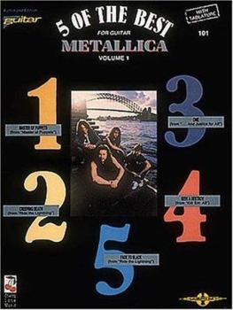 Paperback Metallica: 5 of the Best for Guitar, Volume 1 Book