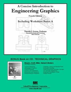 Paperback A Concise Introduction to Engineering Graphics: Including Worksheet Series A Book