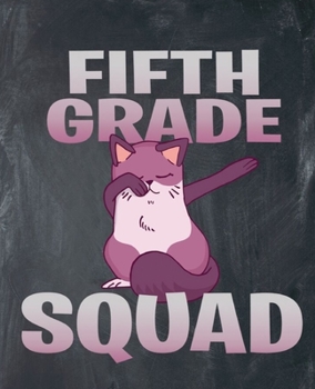 Fifth Grade Squad: Dabbing Fox Composition Notebook Wide Rule Boys Or Girls 7.5" x 9.25 120 Pages 2