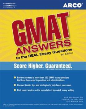 Paperback GMAT CAT: Answers to the Real Essay Questions 3e Book