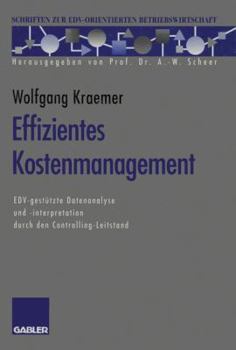 Paperback Effizientes Kostenmanagement: Edv-Gestützte Datenanalyse Und -Interpretation Durch Den Controlling-Leitstand [German] Book