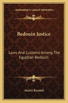 Paperback Bedouin Justice: Laws And Customs Among The Egyptian Bedouin Book