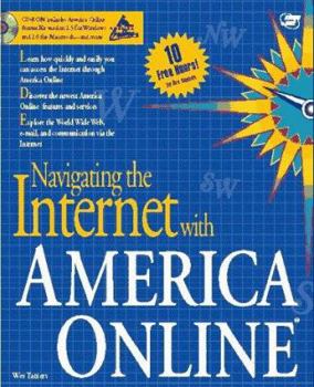 Paperback Navigating the Internet with America Online [With CDROM] Book