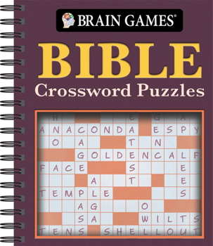 Spiral-bound Brain Games - Bible Crossword Puzzles Book
