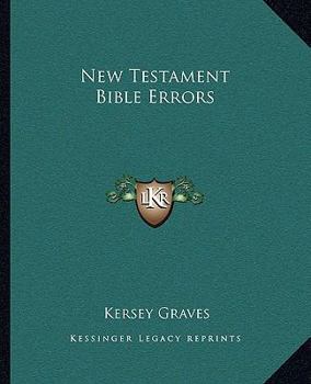 Paperback New Testament Bible Errors Book