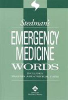 Paperback Stedman's Emergency Medicine Words: Includes Trauma and Critical Care Book