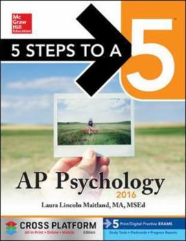 Paperback 5 Steps to a 5 AP Psychology 2016, Cross-Platform Edition Book