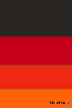 Notebook: Simple And Elegant eye pleasing colorful Notebook Colors :Dune-Monza-Pomegranate-Blaze Orange/Lined and numbred Notebook  / Journal Gift, 120 Pages, 6x9, Soft Cover, Matte Finish