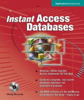 Paperback Instant Access Databases [With CDROM] Book