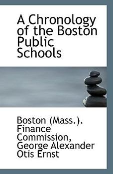 Paperback A Chronology of the Boston Public Schools Book