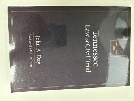 Hardcover Tennessee Law of Civil Trial Book