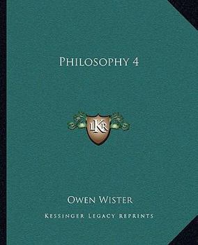 Philosophy Four: A Story of Harvard University
