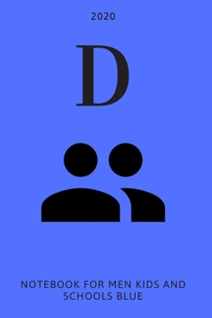 D: Notebook for men, kids and schools, blue