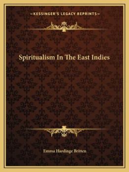 Paperback Spiritualism In The East Indies Book