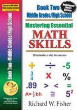 Paperback Mastering Essential Math Skills, Book 2, Middle Grades/High School: Re-designed Library Version Book