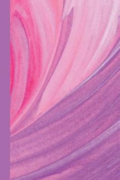 Paperback Sketchbook: Pink and Purple Waves 6x9 - BLANK JOURNAL WITH NO LINES - Journal notebook with unlined pages for drawing and writing Book