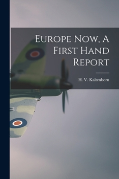 Paperback Europe Now, A First Hand Report Book