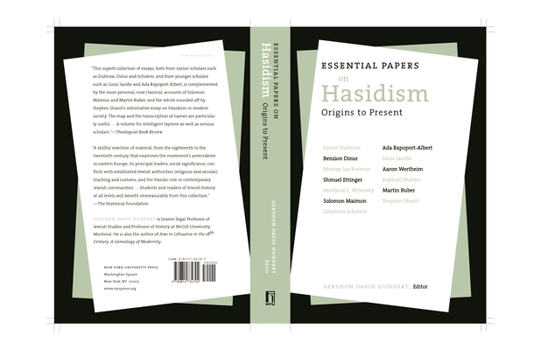 Paperback Essential Papers on Hasidism Book