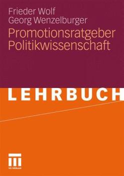 Paperback Promotionsratgeber Politikwissenschaft [German] Book