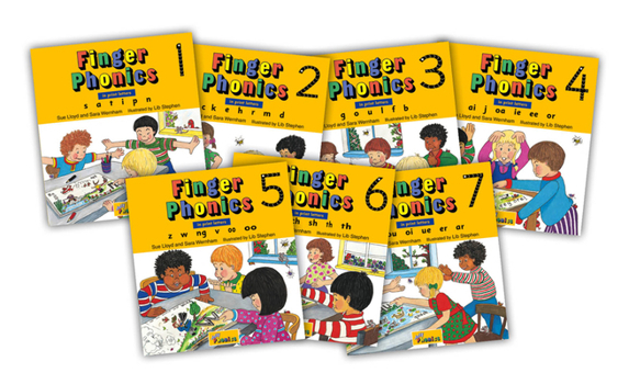 Board book Finger Phonics, Books 1-7: In Print Letters (American English Edition) Book
