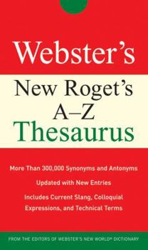 Paperback Webster's New Roget's A-Z Thesaurus (Custom) Book