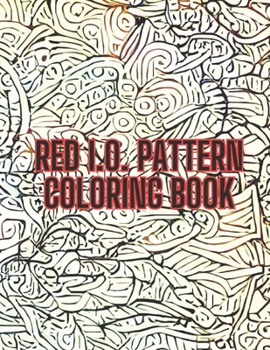 Paperback Red I.O. Pattern Coloring Book