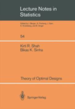 Paperback Theory of Optimal Designs Book