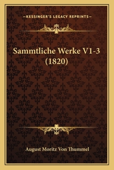 Paperback Sammtliche Werke V1-3 (1820) [German] Book