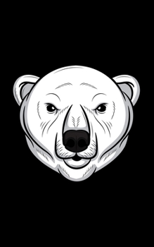 Notebook : Polar Bear Head Illustration - 100 Graph Paper Pages - Soft Cover - Small Size - 5 X 8 Inch