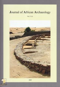 Paperback Journal of African Archaeology 3 (1) [French] Book