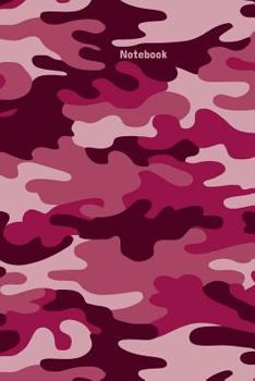 Paperback Notebook: Pink Camo Book