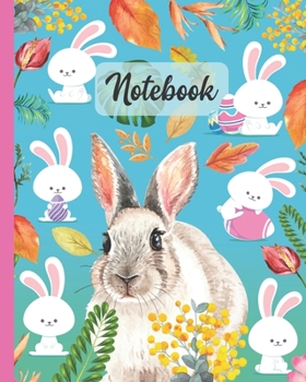 Paperback Notebook: Rabbit / Bunny - Pet Animals Diary / Notes / Track / Log / Journal, Book Gifts For Women Men Kids Teens Girls Boys Fri Book