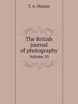 Paperback The British journal of photography Volume 10 Book