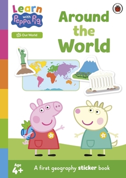 Paperback Ladybird Learn with Peppa Around the World sticker activity book. Book