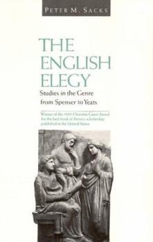 Paperback English Elegy: Studies in the Genre from Spenser to Yeats Book