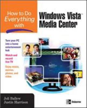 Paperback How to Do Everything with Windows Vista(tm) Media Center Book