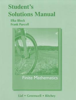 Paperback Student Solutions Manual for Finite Mathematics Book