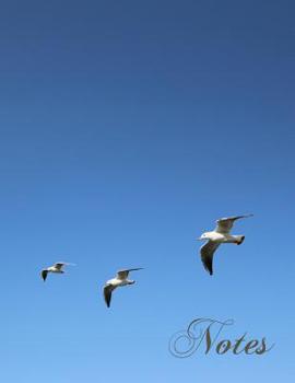 Paperback Notes: Large Notebook with Seagull Cover for Writing Notes Book