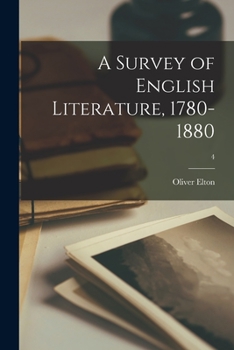 Paperback A Survey of English Literature, 1780-1880; 4 Book