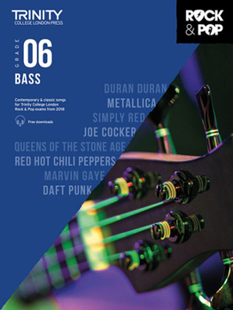 Paperback Trinity Rock & Pop 2018 Bass: Grade 6 Book