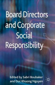 Paperback Board Directors and Corporate Social Responsibility Book