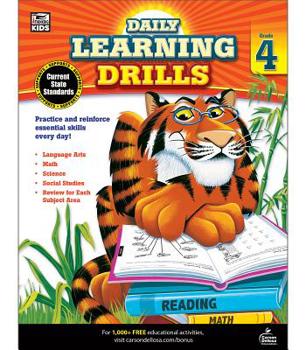 Paperback Daily Learning Drills, Grade 4 Book