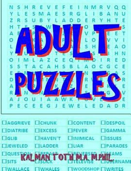 Paperback Adult Puzzles: 111 Large Print Word Search Puzzles Book
