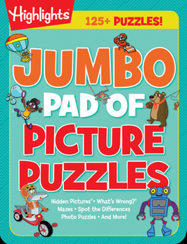 Paperback Jumbo Pad of Picture Puzzles Book