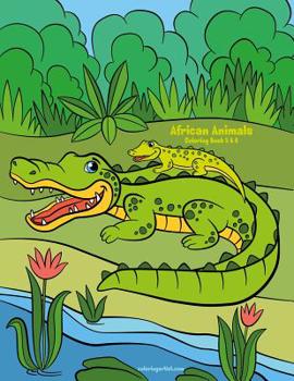 Paperback African Animals Coloring Book 5 & 6 Book