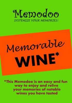 Paperback Memodoo Memorable Wine Book